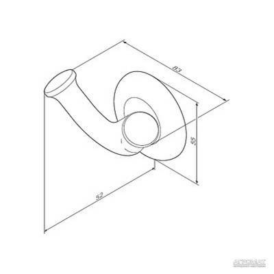 Будкрам купить Like Крючок двойной для полотенец Like Крючок двойной для полотенец 2