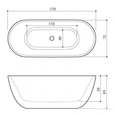 Будкрам купить Ванна отдельностоящая 170x72 Ванна отдельностоящая 170x72 3