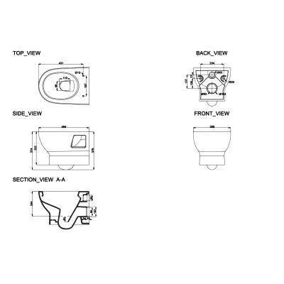 Будкрам купити FRESH Унітаз підвісний + кришка quick-fix soft-close(2пак) FRESH Унітаз підвісний + кришка quick-fix soft-close(2пак) 2
