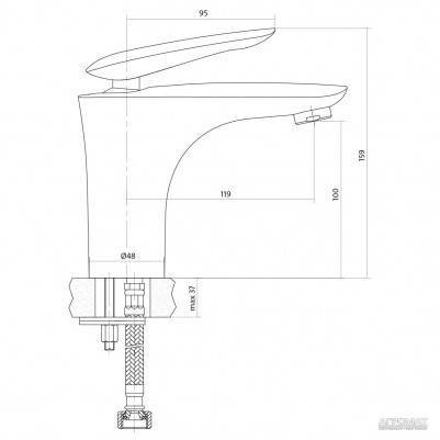 Будкрам купить MAYO S951-144 смеситель для умывальника с донным клапаном CLICK-CLACK MAYO S951-144 смеситель для умывальника с донным клапаном CLICK-CLACK 3