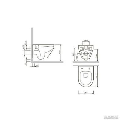 Будкрам купить Spirit Унитаз подвесной с сиденьем Spirit Унитаз подвесной с сиденьем 2