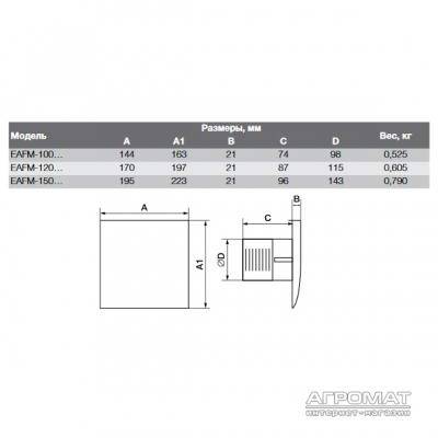 Будкрам купить EAFM-100 Вытяжной вентилятор, цвет белый EAFM-100 Вытяжной вентилятор, цвет белый 2
