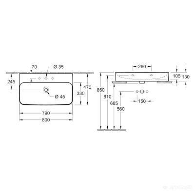 Будкрам купити Finion Раковина на стільницю, 1 отвір під змішувач Finion Раковина на стільницю, 1 отвір під змішувач 2