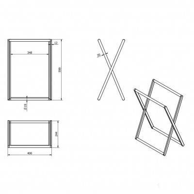 Будкрам купить Держатель для полотенец на пол, хром
 Держатель для полотенец на пол, хром
 3