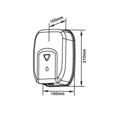 Будкрам купить Дозатор жидкого мыла сенсор., 1200мл., нержав сталь, матовый Дозатор жидкого мыла сенсор., 1200мл., нержав сталь, матовый 2