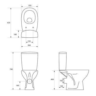 Будкрам купити ARTECO 011 3/5л Компакт 616 + кришка дюр. SoftClose ARTECO 011 3/5л Компакт 616 + кришка дюр. SoftClose 2