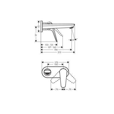 Будкрам купити Novus Зовнішня частина змішувача д/раковини Novus Зовнішня частина змішувача д/раковини 2