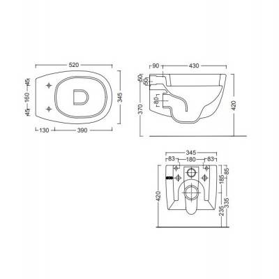 Будкрам купить MILK Унитаз подвесной, цвет белый мат MILK Унитаз подвесной, цвет белый мат 3
