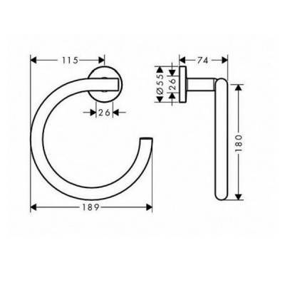 Будкрам купити Logis Universal Тримач-кільце д/рушника Logis Universal Тримач-кільце д/рушника 2