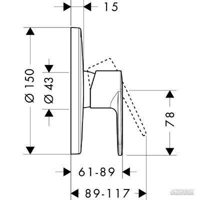 Будкрам купити Talis E2 Зовнішня частина змішувача д/душа Talis E2 Зовнішня частина змішувача д/душа 2