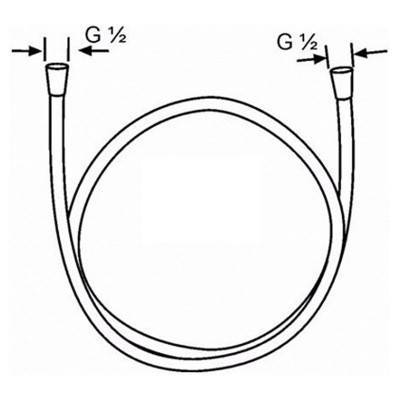 Будкрам купити Suparaflex White Душовий шланг-1,6м Suparaflex White Душовий шланг-1,6м 2