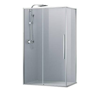 Будкрам купити ART Кабіна душова, прямокутна, розсувна, колір - хром, 120x80, без піддона, скло прозоре