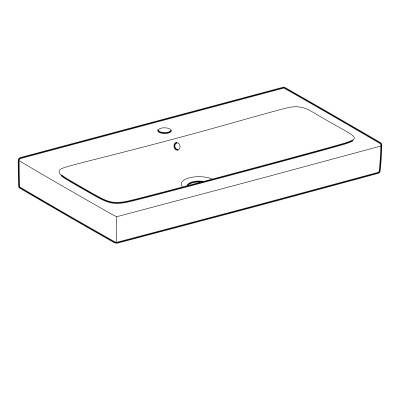 Будкрам купити iCon Умивальник 90 см, з 1 отв.під зміш., з переливом, колір білий глянець iCon Умивальник 90 см, з 1 отв.під зміш., з переливом, колір білий глянець 2