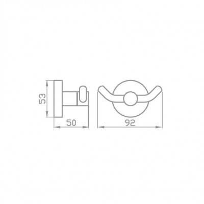 Будкрам купити GLORIA Гачок подвійний GLORIA Гачок подвійний 2