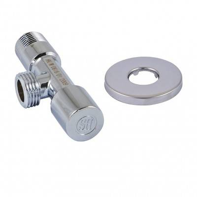 Будкрам купить Кран сантехнический грибковый хромированный, DN15 1/2x1/2