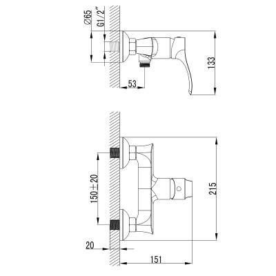 Будкрам купити SOFT Змішувач д/душу SOFT Змішувач д/душу 2