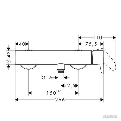 Будкрам купити Citterio M Змішувач д/душа Citterio M Змішувач д/душа 2