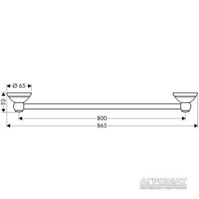 Будкрам купити Carlton тримач рушників-80 Carlton тримач рушників-80 2