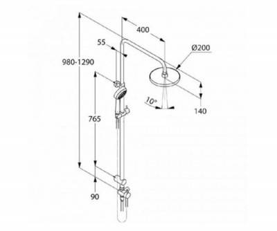 Будкрам купить Logo Dual 200 Душевая система Logo Dual 200 Душевая система 2