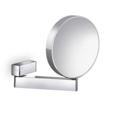 Будкрам купити  Дзеркало косметичне настінне 202*202 мм двостороннє з LED підсвічуванням, збільшення *3, *7  разів, пряме підключення , поворотний важіль, змінна температура світла