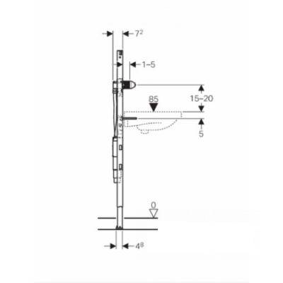 Будкрам купити  Duofix Рама д/раковини та змішувача зі стіни  Duofix Рама д/раковини та змішувача зі стіни 3
