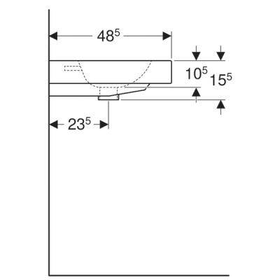 Будкрам купить iCon Умывальник 90 см, встр.в столешницу, с 1 отв.под смешаных параз., с переливом, цвет белый глянец iCon Умывальник 90 см, встр.в столешницу, с 1 отв.под смешаных параз., с переливом, цвет белый глянец 5