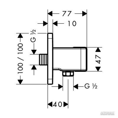 Будкрам купити Urquiola Porter Unit Шлангове підключення, з тримачем Urquiola Porter Unit Шлангове підключення, з тримачем 2