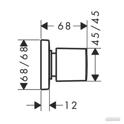Будкрам купити PuraVida Зовнішня частина вентиля PuraVida Зовнішня частина вентиля 2