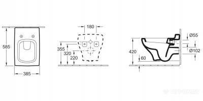 Будкрам купити LA BELLE Унітаз підвісний LA BELLE Унітаз підвісний 2