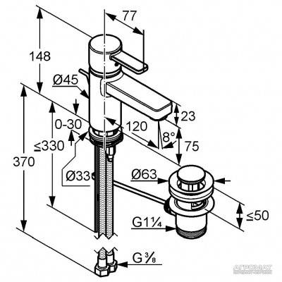 Будкрам купити Zenta XL black Змішувач д/раковини Zenta XL black Змішувач д/раковини 3
