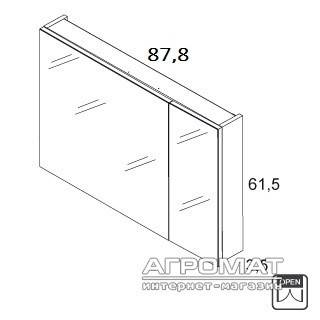 Будкрам купити NIKA Дзеркальна шафа-88 NIKA Дзеркальна шафа-88 3