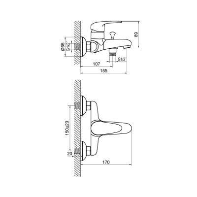 Будкрам купить GIRAN Смеситель для ванны GIRAN Смеситель для ванны 2