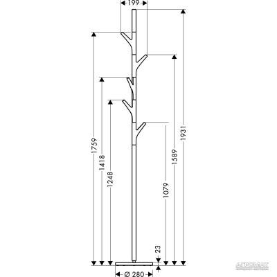 Будкрам купити Massaud Вішалка підлогова Massaud Вішалка підлогова 2