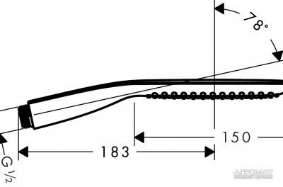 Будкрам купити PuraVida 120 EcoSmart 1jet Ручний душ PuraVida 120 EcoSmart 1jet Ручний душ 2