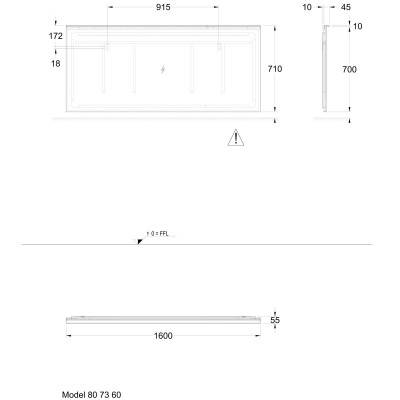 Будкрам купить Xeno2 Зеркало с подсветкой 1600х700х55 мм Xeno2 Зеркало с подсветкой 1600х700х55 мм 2