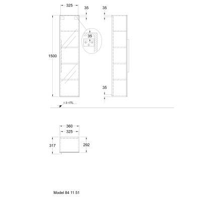 Будкрам купить iCon тумба высокая с зеркалом 360x1500x309 мм, крепление дверей левое/правое, темно-серый, матовый iCon тумба высокая с зеркалом 360x1500x309 мм, крепление дверей левое/правое, темно-серый, матовый 2