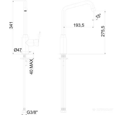Будкрам купити TEMPO Змішувач д/раковини з дон.кл. TEMPO Змішувач д/раковини з дон.кл. 2