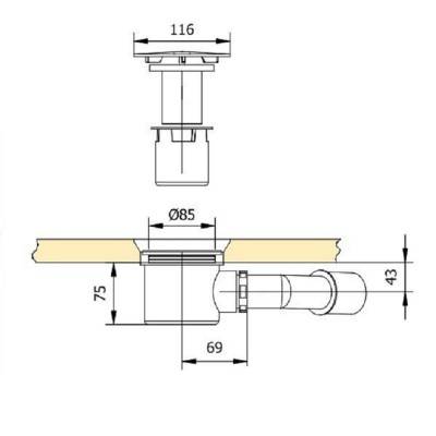 Будкрам купити Сифон для піддона Сифон для піддона 2