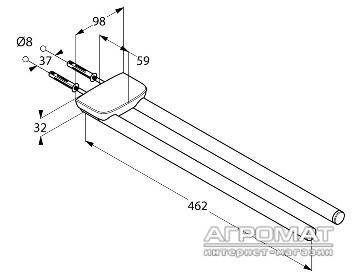 Будкрам купить Ambienta Держатель-40 полотенец, двойной Ambienta Держатель-40 полотенец, двойной 3