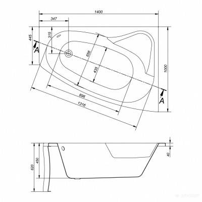 Будкрам купить SICILIA Ванная 140x100 права SICILIA Ванная 140x100 права 2