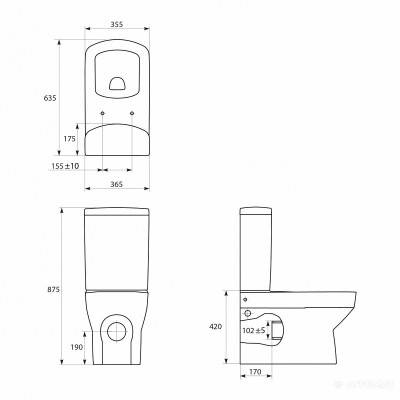 Будкрам купити Унітаз PURE PU010/PU020 Унітаз PURE PU010/PU020 2