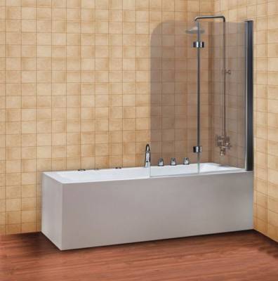 Будкрам купить FEN0797PR QUEST Шторка стеклянная на ванну, правая 1150х1400 стекло шиншилла