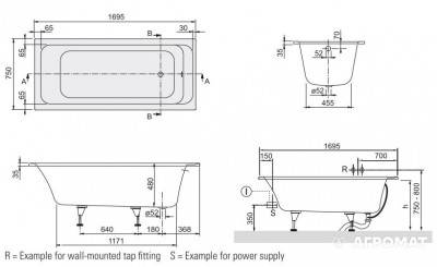 Будкрам купити OMNIA ARCHITECTURA Ванна 170х75см OMNIA ARCHITECTURA Ванна 170х75см 2