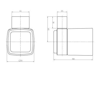 Будкрам купити COUNTRY 2.0 Склянка з тримачем, хром COUNTRY 2.0 Склянка з тримачем, хром 2