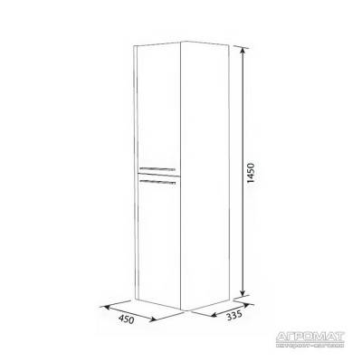 Будкрам купить AWE шкаф-колонна подвесная, левосторонняя AWE шкаф-колонна подвесная, левосторонняя 2