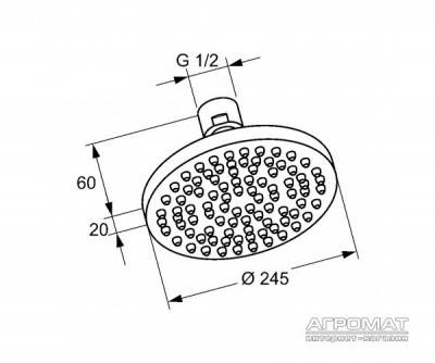 Будкрам купить A-QA eco Верхний душ-245 A-QA eco Верхний душ-245 2