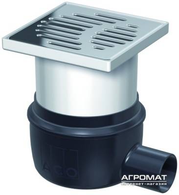 Будкрам купить Easy Flow DN 50 пластиковый Трап с горизонтальным выпуском 150х150 мм.