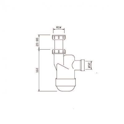 Будкрам купити Сифон для умивальника Ventloc з накидною гайкою 5/4", з кулькою в середині (сухий затвор), зливна телескопічна трубка d32/50 з розеткою Сифон для умивальника Ventloc з накидною гайкою 5/4", з кулькою в середині (сухий затвор), зливна телескопічна трубка d32/50 з розеткою 2