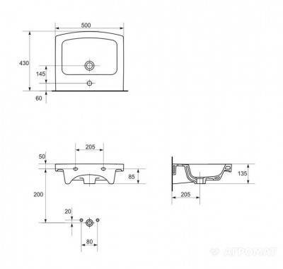 Будкрам купити EASY Раковина-50 отв. EASY Раковина-50 отв. 2