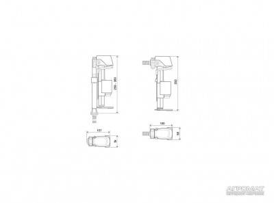 Будкрам купить Azor Combi Комплект впускных клапанов 1/2", латунь Azor Combi Комплект впускных клапанов 1/2", латунь 2
